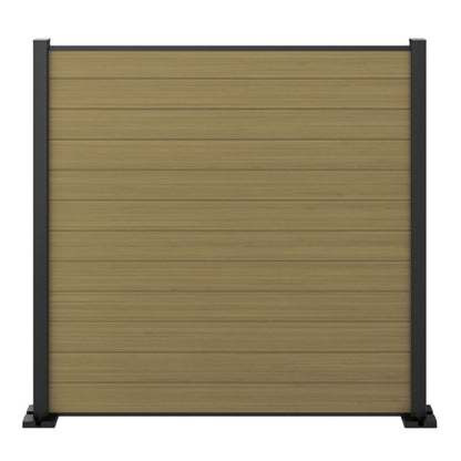 GoodHome Neva egetræ komposit hegnsbræt, 3 stk.