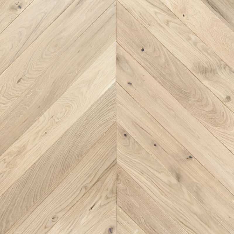 Dobbeltlags Gulvbræt Eg Fransk Sildebensmønster 1,65 m²