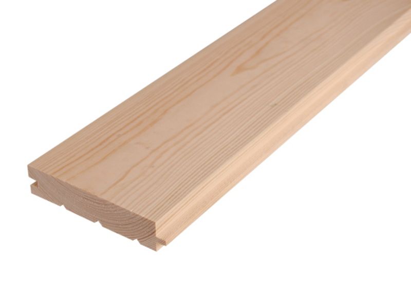 Massiv gulvplanke Floorpol fyrretræ 25 x 123 x 2450 mm 1,507 m²