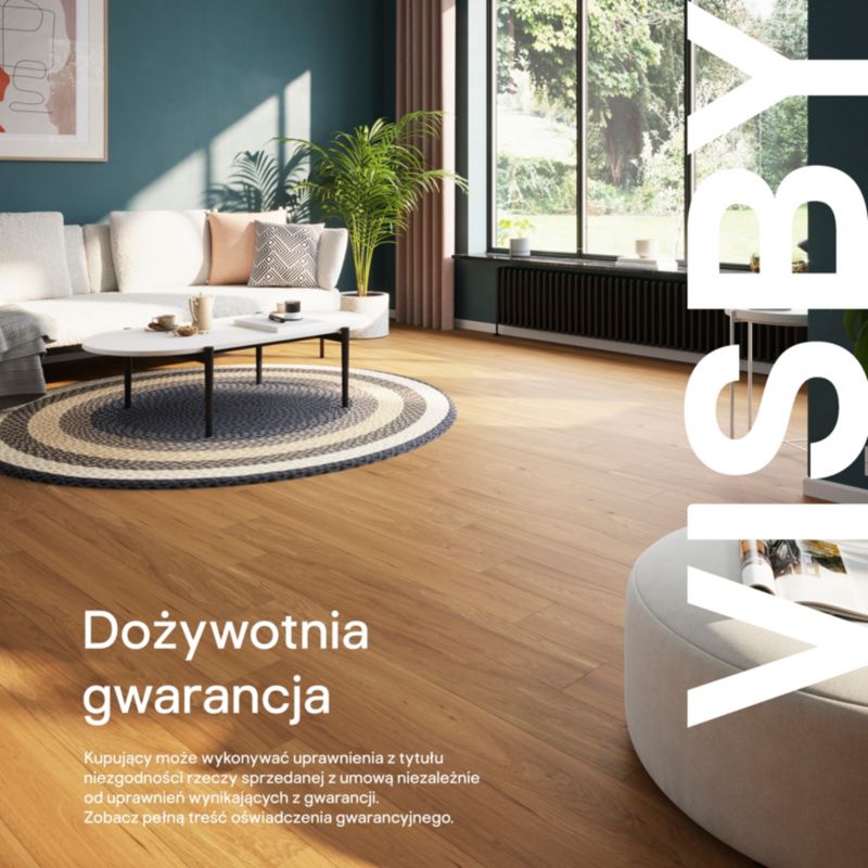 Massiv olieret gulvplanke GoodHome Visby 1,26 m²