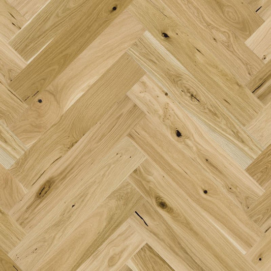 Arron 3-lags gulvplanke i eg med sildebensmønster, 1-lamel, 0,65 m²