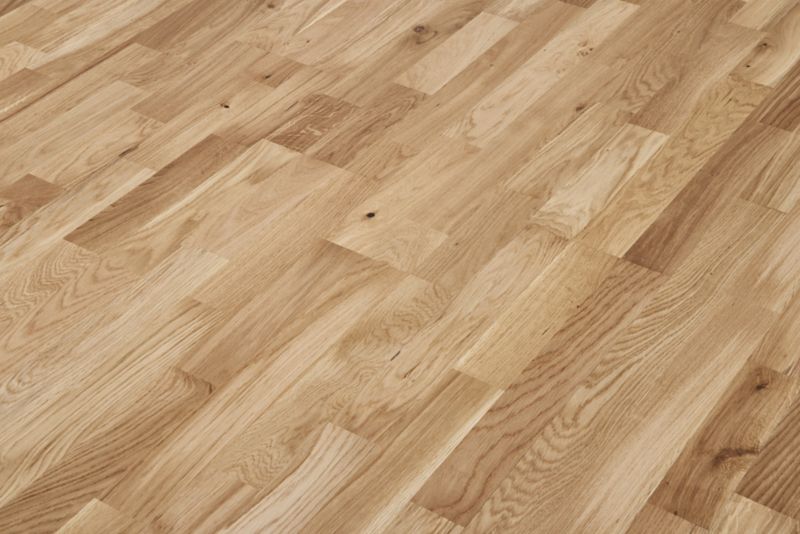 Trelags gulvplanke Barlinek Eg Naturlig 3-lamel 1,58 m²