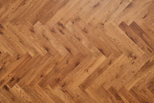 Trelags gulvbræt Barlinek klassisk fyrretræ Eg Cognac country 0,5 m²