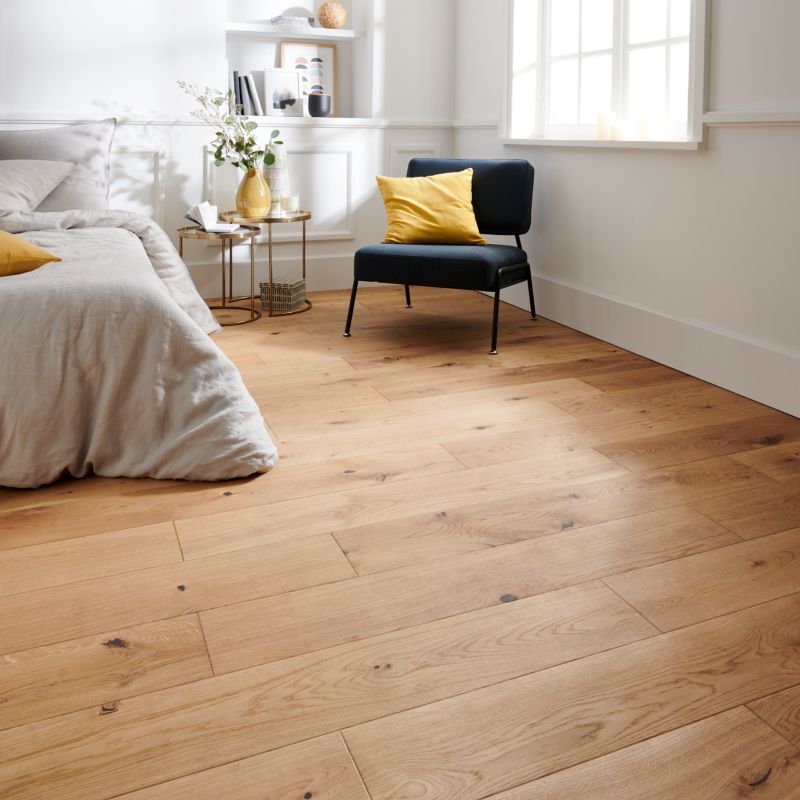 3-lags Træplanke Eg Marcy 109,2x18 cm Natur 1,37 m²