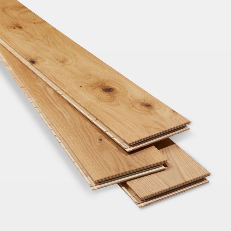 3-lags Træplanke Eg Marcy 109,2x18 cm Natur 1,37 m²