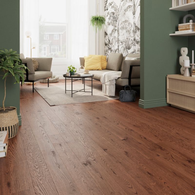 GoodHome Skara M 1-lamel 3-lags gulvplanke i eg 1,35 m2