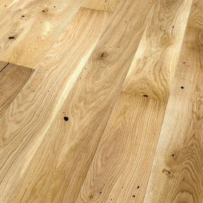 GoodHome Visby M Rustic 3-lags gulvplanke i eg, 1-lamel, 0,99 m²