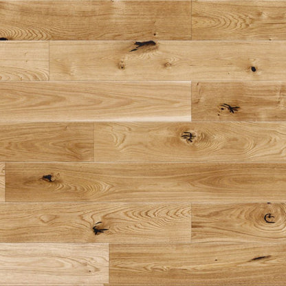 GoodHome Visby M Rustic 3-lags gulvplanke i eg, 1-lamel, 0,99 m²