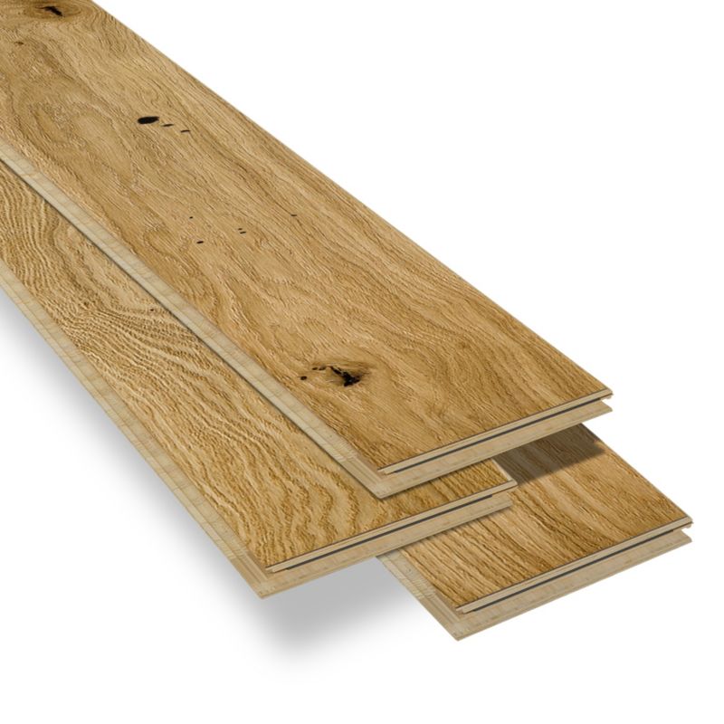 Trægulv 3-Stavs Eg Mørk 180x1092x14 mm 1,37 m²