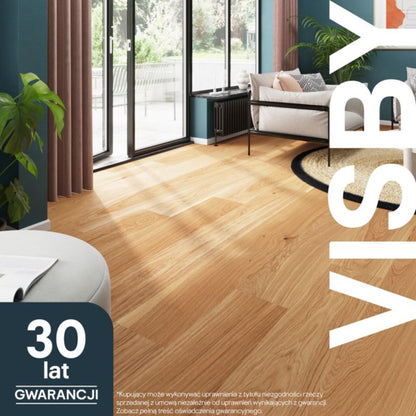 GoodHome Visby XXL 3-lags trægulv i eg, 1-lamel, 3,17 m²