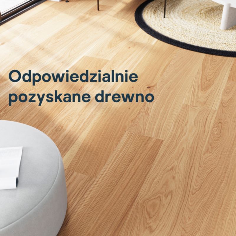 GoodHome Visby XXL 3-lags trægulv i eg, 1-lamel, 3,17 m²