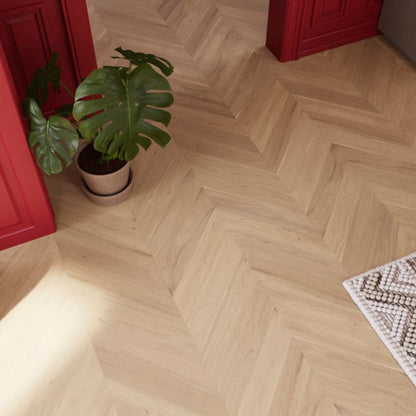 GoodHome Eslov trelags gulvbræt 14 x 90 x 540 mm fransk fiskebensmønster 1-lamel 1,75 m²