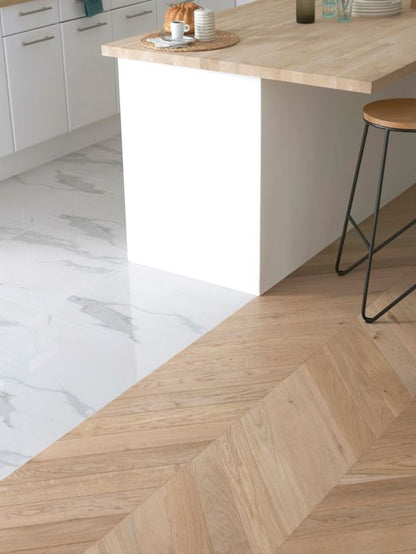 GoodHome Eslov trelags gulvbræt 14 x 90 x 540 mm fransk fiskebensmønster 1-lamel 1,75 m²
