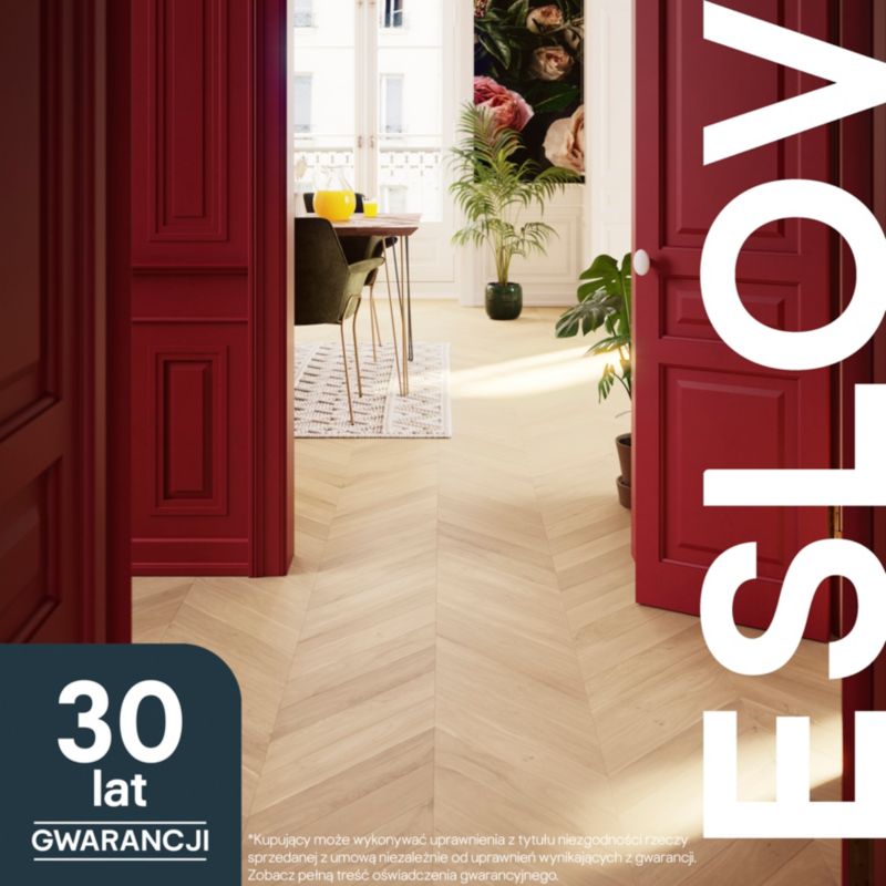 GoodHome Eslov trelags gulvbræt 14 x 90 x 540 mm fransk fiskebensmønster 1-lamel 1,75 m²