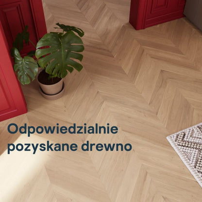 GoodHome Eslov trelags gulvbræt 14 x 90 x 540 mm fransk fiskebensmønster 1-lamel 1,75 m²