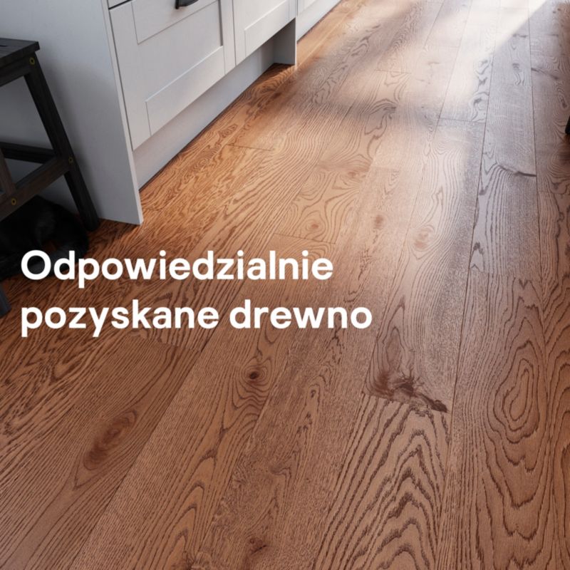 GoodHome Usborne trelags gulvbræt i brun, 1-lamel, 1,33 m²