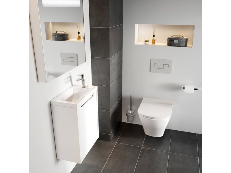 Toiletsæde Classic Slim Hvid SoftClose 360x453 mm