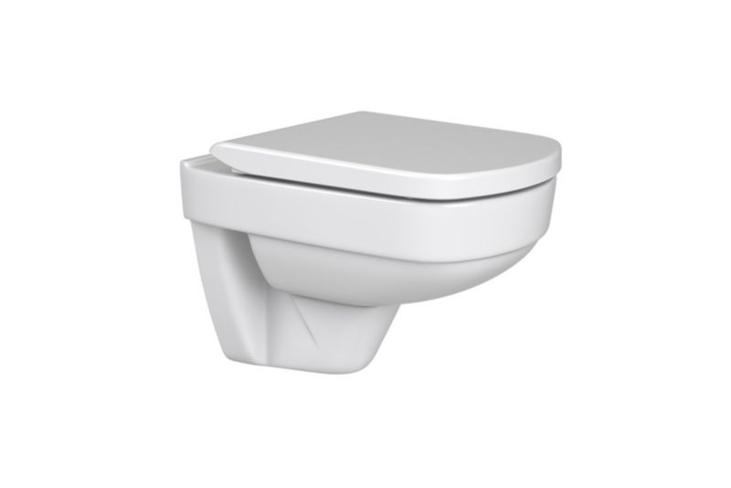 Toiletsæde Mero RimOff SoftClose Hvid 366x453x48 mm