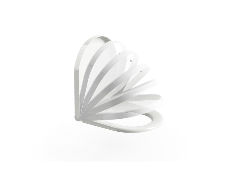 Toiletsæde Uni Chrome 02A Hvid SoftClose Duroplast 8592626027698