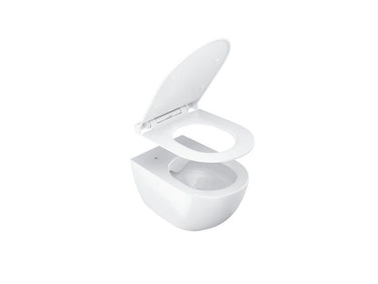 Toiletsæde Uni Chrome Slim Hvid SoftClose 358x453 mm