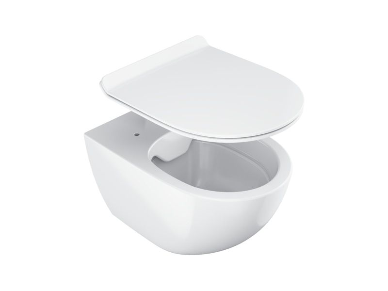 Toiletsæde Vita Slim Hvid SoftClose 364x450 mm