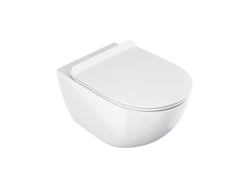 Toiletsæde Vita Slim Hvid SoftClose 364x450 mm