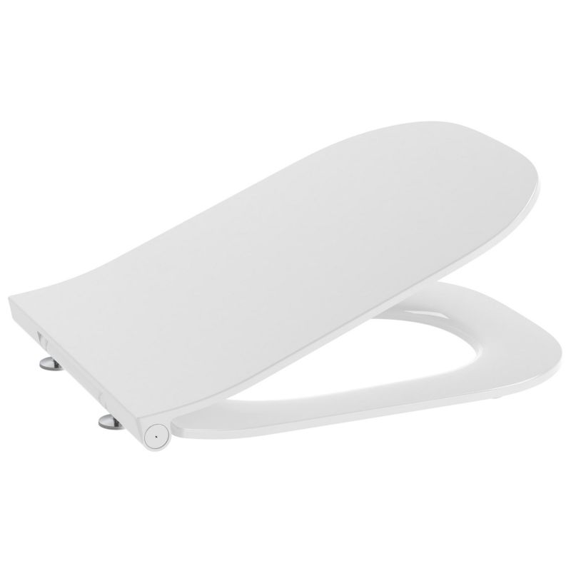 Toiletsæde SLIM Firkantet Duroplast med Softclose og Quick-Release 1 stk.