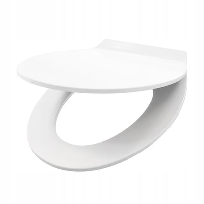 Toiletsæde Hvid Duroplast Med Soft Close 44,4 x 36,9 cm