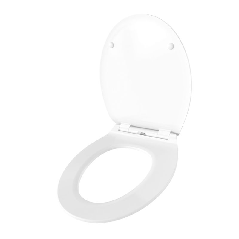 Toiletsæde Hvid Duroplast Med Soft Close 44,4 x 36,9 cm