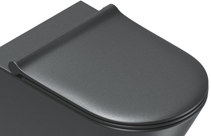 Toiletsæde Catalano Softclose Slim Sort Mat 1 stk.