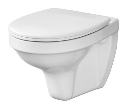 Toiletsæde Duroplast Hvid Antibakteriel Wolnoopadająca 441x358 mm
