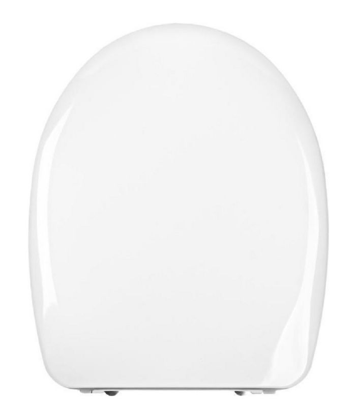 Toiletsæde Duroplast Hvid Antibakteriel Wolnoopadająca 441x358 mm