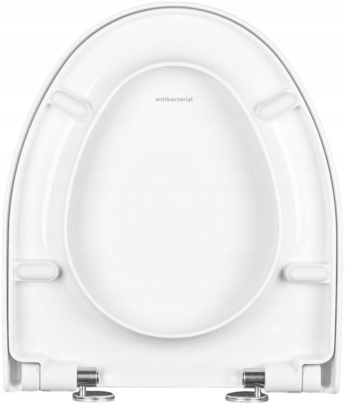 Toiletsæde Parva Hvid Hurtigudløsning 40 cm