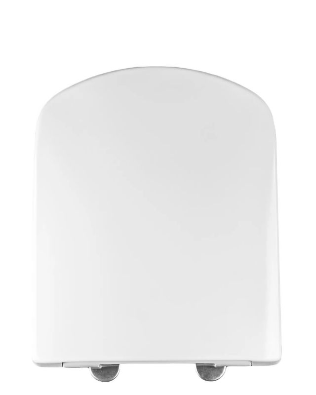 Toiletsæde med Soft Close Duroplast Antibakteriel Hvid 1 stk.