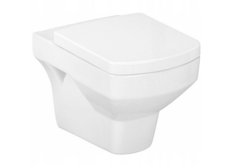 Toiletsæde med Soft Close Duroplast Antibakteriel Hvid 1 stk.
