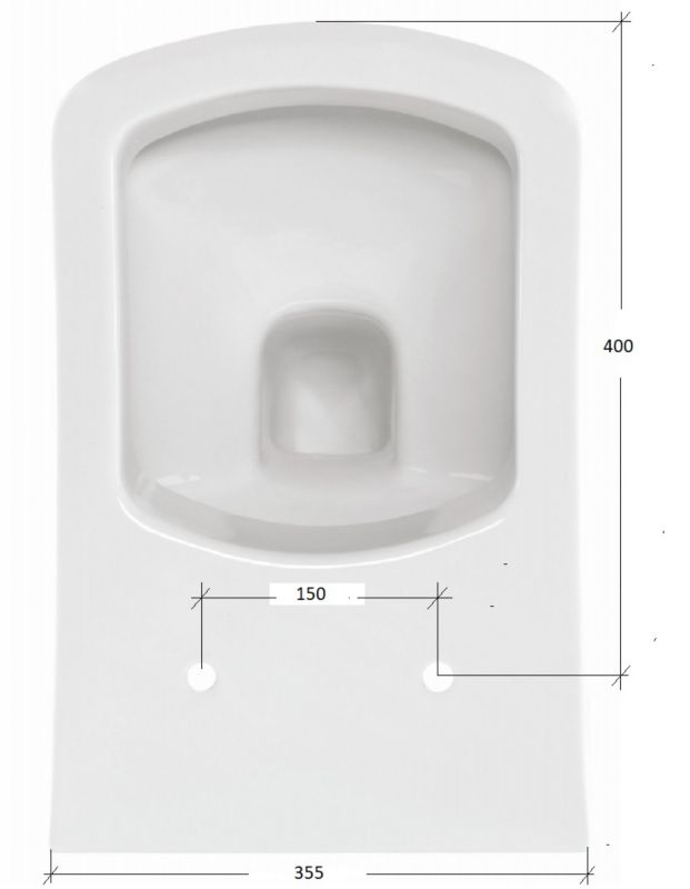 Toiletsæde med Soft Close Duroplast Antibakteriel Hvid 1 stk.