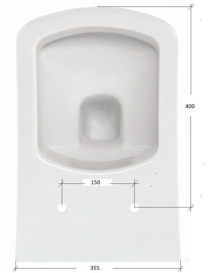 Toiletsæde med Soft Close Duroplast Antibakteriel Hvid 1 stk.