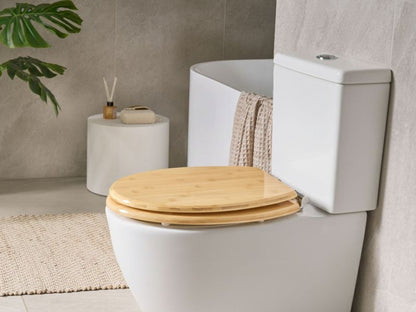Toiletsæde Cuareim Bambus Blødt Luk 45 cm Natur