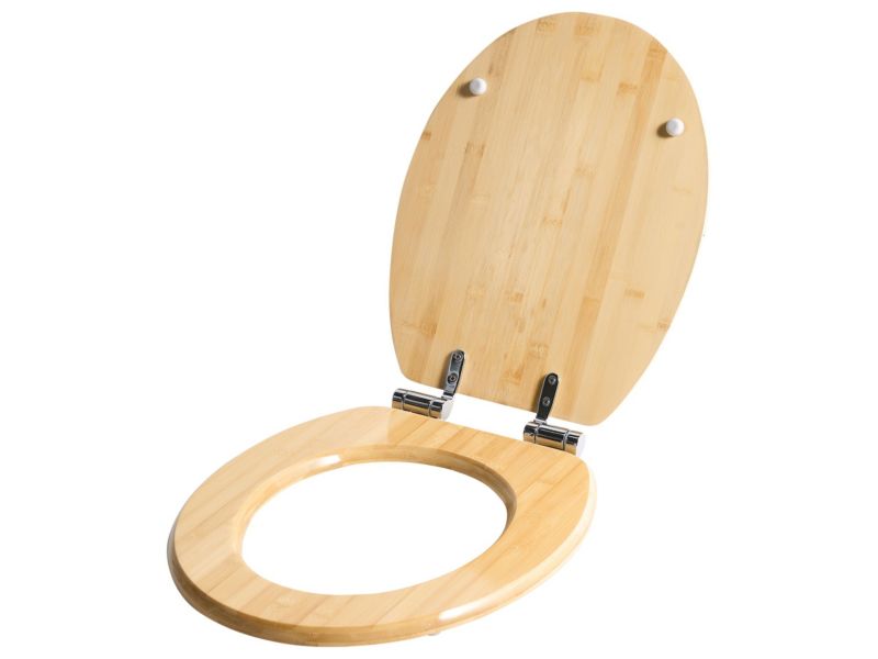 Toiletsæde Cuareim Bambus Blødt Luk 45 cm Natur