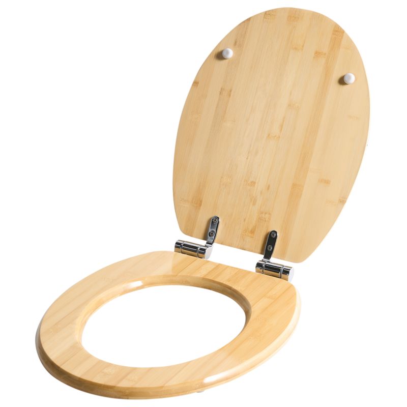 Toiletsæde Cuareim Bambus Blødt Luk 45 cm Natur