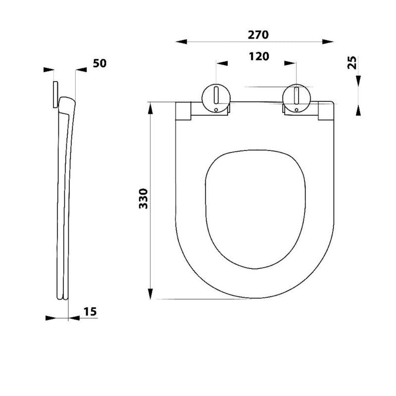 Toiletsæde til Børn Aqualine Petit Hvid Aftagelig 27x33 cm Polypropylen 1 stk.