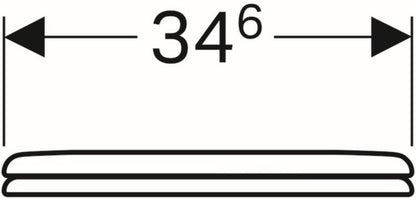 Børnetoiletsæde Geberit Bambini Hvid Duroplast Rustfrit Stål 1 stk.