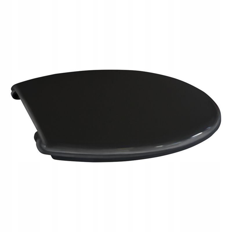 Toiletsæde Sort Duroplast med Soft Close 42,8 x 36,5 cm