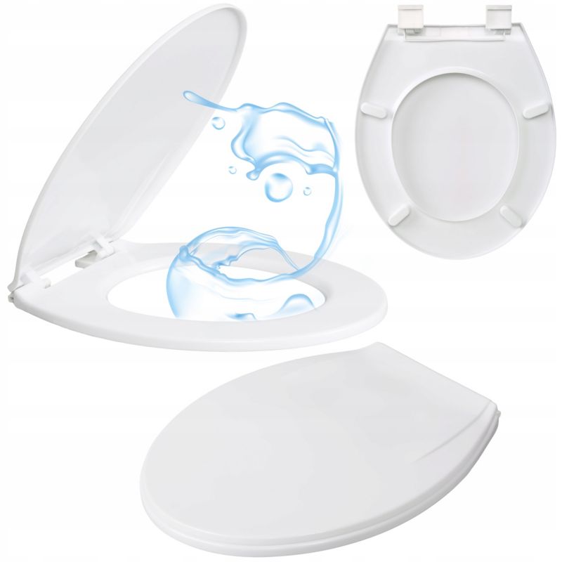 Toiletsæde Universal Hvid Polypropylen 41x35 cm