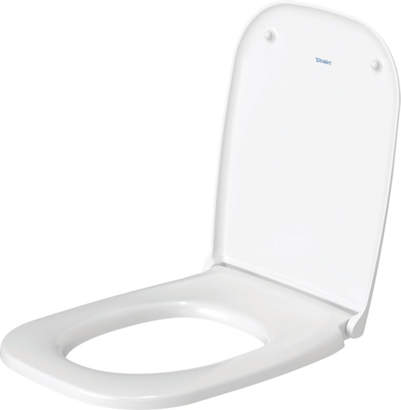 Toiletsæde SoftClose Hvid med Plastikhængsler 1 stk.