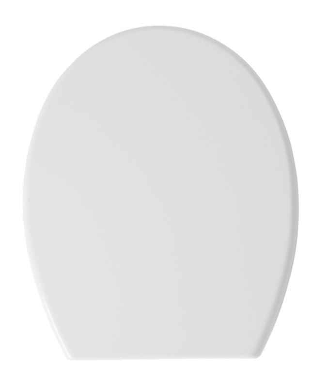 Toiletsæde Universal Duroplast Hvid 37x43 cm Blødt Luk 1 stk.