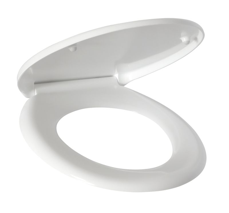 Toiletsæde Universal Duroplast Hvid 37x43 cm Blødt Luk 1 stk.