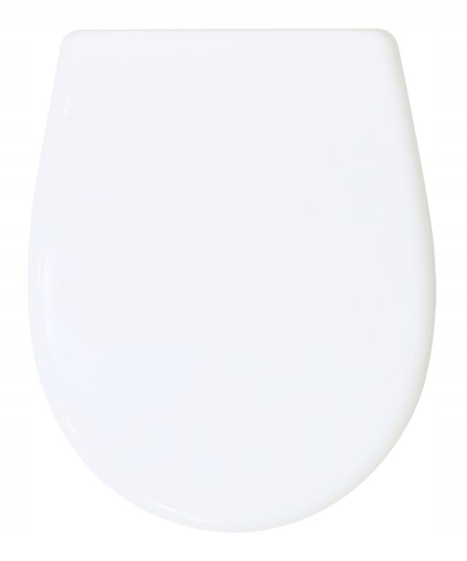Toiletsæde Universal 35x42 cm Hvid Duroplast Blødt Luk Quick Release