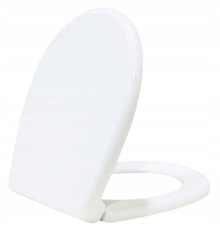 Toiletsæde Universal 35x42 cm Hvid Duroplast Blødt Luk Quick Release