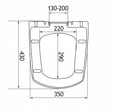 Toiletsæde Estiva C Duroplast Hvid Softclose til Cersanit Carina 1 stk.